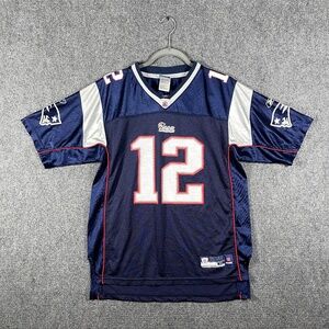 Vintage Reebok On Field New England Patriots Tom Brady #12 Jersey Youth XL #1951